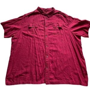short sleeve button down shirt Men’s size 5XLT